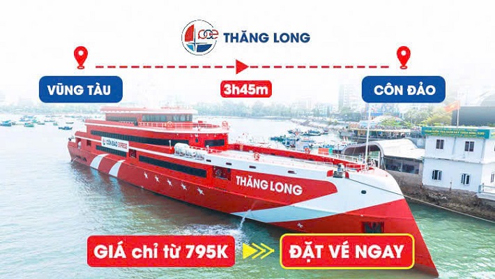 Vé Tàu Vũng Tàu Côn Đảo (Siêu Tàu Thăng Long) Giá Từ 795.000đ