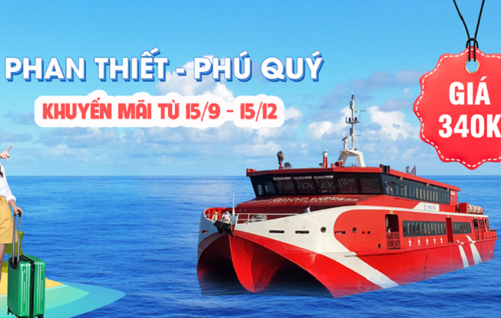 Vé Tàu Trưng Trắc - Phú Quý Chỉ Từ 340k