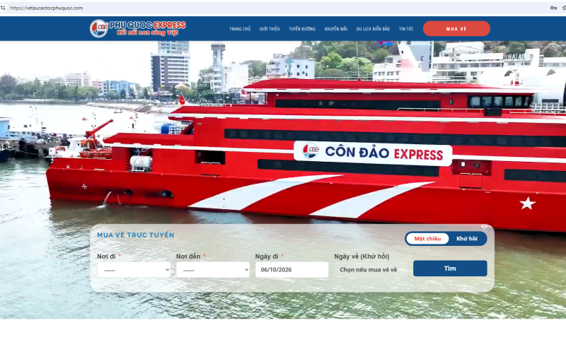 Saomaifly - giải pháp hỗ trợ bán vé tàu cao tốc và thu hộ nhà tàu     