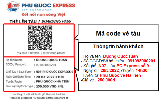 Đặt vé tàu Trà Vinh - Phú Quốc